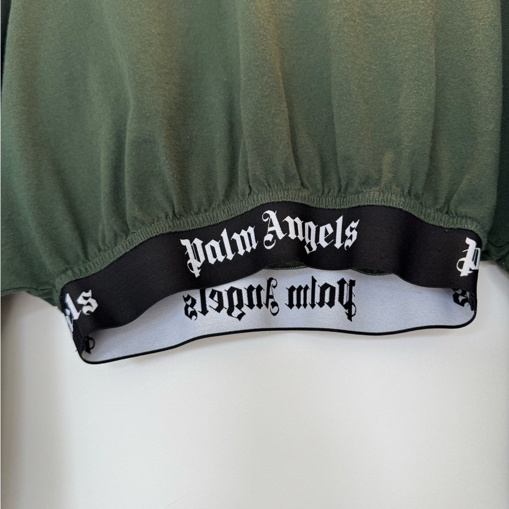 Palm Angels Green crop top